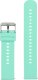 Pacific Pasek gumowy do zegarka U27 - miętowy/srebrny - 22mm 2