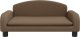 vidaXL Sofa dla dzieci, brązowa, 70x45x30 cm, obita tkaniną 3