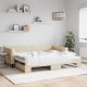 vidaXL Sofa rozsuwana, kremowa, 90x200 cm, tkanina 1