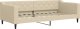 vidaXL Sofa rozsuwana, kremowa, 90x200 cm, tkanina 4