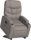 vidaXL Podnoszony fotel rozkładany, elektryczny, kolor taupe, tkanina 3