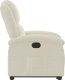 vidaXL Podnoszony fotel rozkładany, kremowy, aksamitny 9