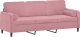 vidaXL 3-osobowa sofa z poduszkami, różowa, 180 cm, aksamit 3