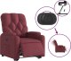 vidaXL Podnoszony fotel masujący, elektryczny, rozkładany, bordowy 6