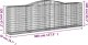 vidaXL Kosze gabionowe, 25 szt, 400x50x120/140cm, galwanizowane żelazo 5