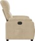 vidaXL Rozkładany fotel elektryczny, kremowy, obity mikrofibrą 8