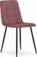 Leobert Krzesło KARA - różowy aksamit / nogi czarne x 3 2