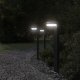 vidaXL Zewnętrzne lampy stojące, 3 szt., czarne, 80 cm, aluminium 2