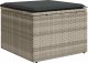 vidaXL 2-cz sofa ogrodowa z poduszkami, jasnoszary, rattan PE i akacja 3