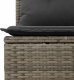 vidaXL 4-cz. sofa ogrodowa z poduszkami, szary, rattan PE i akacja 5