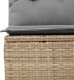 vidaXL 4-cz. sofa ogrodowa z poduszkami, beżowy, rattan PE i akacja 4