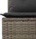 vidaXL 4-cz. sofa ogrodowa z poduszkami, szary, rattan PE i akacja 4