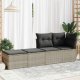 vidaXL 2-cz sofa ogrodowa z poduszkami, jasnoszary, rattan PE i akacja 2