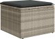 vidaXL 2-cz sofa ogrodowa z poduszkami, jasnoszary, rattan PE i akacja 3