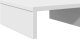 vidaXL Podstawka pod monitor, biała, 50x27x10 cm 6