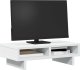 vidaXL Podstawka pod monitor, biała, 50x27x15 cm 2