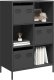 vidaXL Szafka, czarna, 68x39x103,5 cm, stal 1
