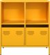 vidaXL Szafka, musztardowa, 68x39x73,5 cm, stal walcowana na zimno 4
