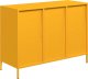 vidaXL Szafka, musztardowa, 101,5x39x73,5 cm, stal walcowana na zimno 7