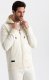 Ombre Dresowy męski bawełniany komplet BASIC bluza rozpinana + joggery  kremowy V5 Z86 M 1