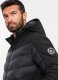 Kurtka męska Ombre Pikowana męska kurtka z łączonych materiałów z wysokim kołnierzem  czarna V1 OM-JALP-0172 M 2