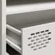 vidaXL Szafka RTV, biała, 202x39x43,5 cm, stal walcowana na zimno 9