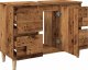 vidaXL Szafka pod umywalkę, stare drewno, 80x33x60 cm 5