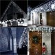 Springos Kurtyna świetlna 300 led girlanda, lampki wewnętrzno-zewnętrzne sople biały zimny + flash UNIWERSALNY 7
