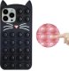 GEL ETUI DO IPHONE X CASE OBUDOWA COVER POKROWIEC FUTERAŁ PLECKI CZARNY KOTEK 2