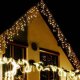 Springos Kurtyna świetlna 500 led girlanda, lampki wewnętrzno-zewnętrzne sople biały ciepły + flash UNIWERSALNY 10