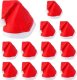 Springos Czapka Mikołaja mikołajki czerwona 12 szt. UNIWERSALNY 1