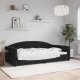 vidaXL Sofa z funkcją spania, czarna, 100x200 cm, obita aksamitem 1