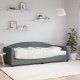 vidaXL Sofa z materacem do spania, ciemnoszara, 90x200 cm, tkanina 1