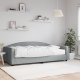 vidaXL Sofa z materacem do spania, jasnoszara, 100x200 cm, tkanina 1