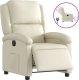 vidaXL Elektryczny fotel rozkładany, kremowy, obity sztuczną skórą 2