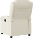 vidaXL Elektryczny fotel rozkładany, kremowy, obity sztuczną skórą 5