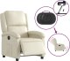 vidaXL Elektryczny fotel rozkładany, kremowy, obity sztuczną skórą 6