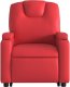vidaXL Podnoszony fotel masujący, rozkładany, czerwony, ekoskóra 9