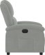 vidaXL Elektryczny fotel rozkładany, jasnoszary, obity aksamitem 9