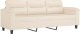 vidaXL 3-osobowa sofa z poduszkami, beżowa, 180 cm, mikrofibra 4