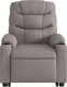 vidaXL Podnoszony fotel masujący, rozkładany, kolor taupe, tkanina 9