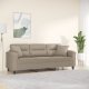 vidaXL 3-osobowa sofa z poduszkami, kolor taupe, 180 cm, mikrofibra 1