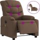 vidaXL Rozkładany fotel masujący, elektryczny, brązowy, tkanina 2