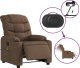 vidaXL Rozkładany fotel masujący, elektryczny, brązowy, tkanina 5