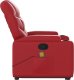 vidaXL Podnoszony fotel masujący, rozkładany, czerwony 10