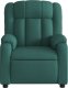 vidaXL Rozkładany fotel masujący, elektryczny, ciemnozielony, tkanina 8