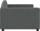 vidaXL Sofa z funkcją spania, ciemnoszara, 90x200 cm, obita tkaniną 4