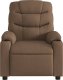 vidaXL Rozkładany fotel masujący, brązowy, obity tkaniną 7