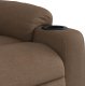 vidaXL Rozkładany fotel masujący, brązowy, obity tkaniną 9