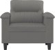 vidaXL Fotel, ciemnoszary, 60 cm, obity mikrofibrą 3